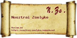 Nosztrai Zselyke névjegykártya